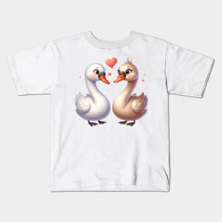 Pair of Swans Kids T-Shirt